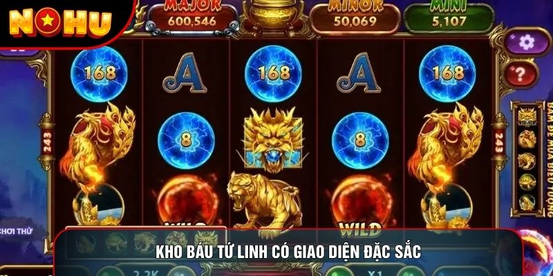 Kho báu tứ linh có giao diện đặc sắc Kho báu tứ linh có giao diện đặc sắc
